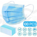100 Pcs Disposable Medical Mask, 3 Ply Disposable Earloop Mouth Face Masks Breathable and Comfortable for Blocking Dust Air Pollution Protection and Personal Health