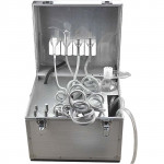 Portable Dental Unit Delivery Rolling Case Powerful with Saliva Suction System GM-02